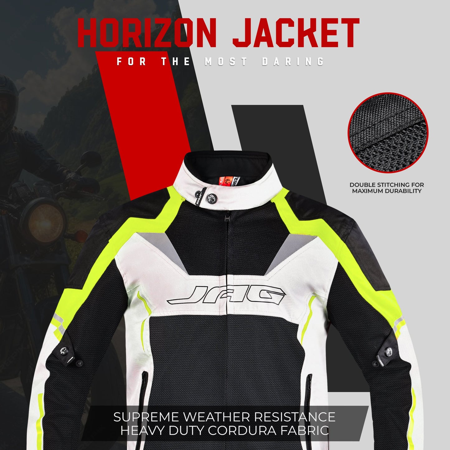 Chaqueta de moto Horizon | Chaqueta protectora con certificación CE