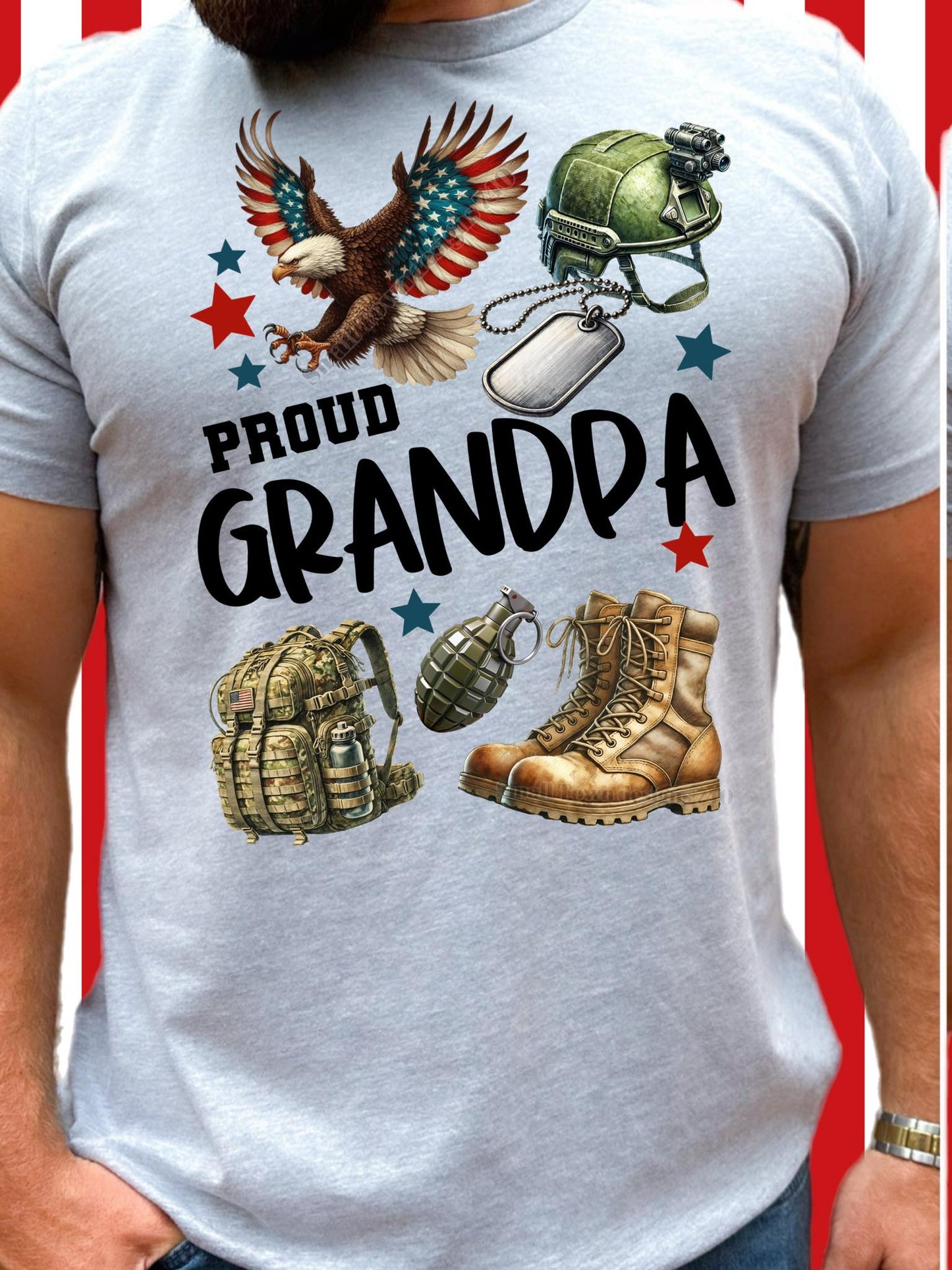 Proud Family matching Military T-shirts