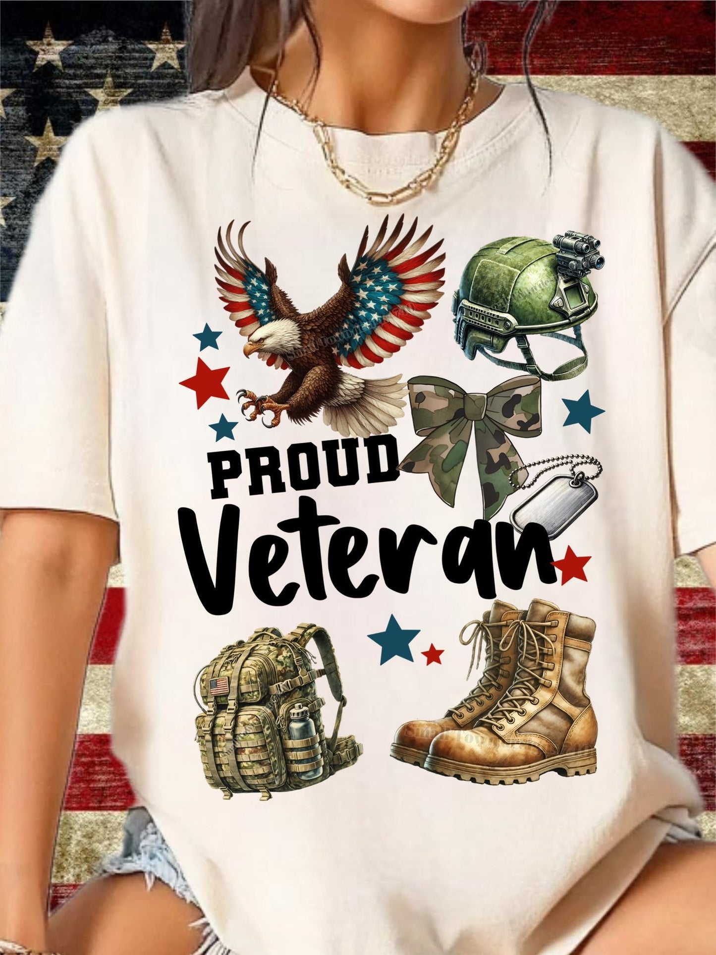 Proud Family matching Military T-shirts