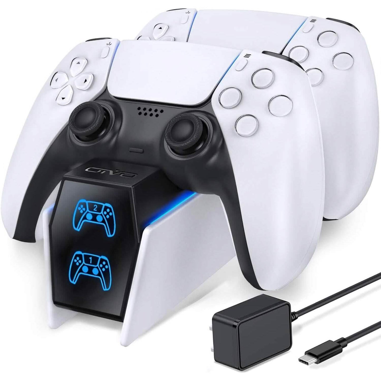 PS5 Controller Charger Station with Fast Charging AC Adapter 5V/3A  (Refurbished)