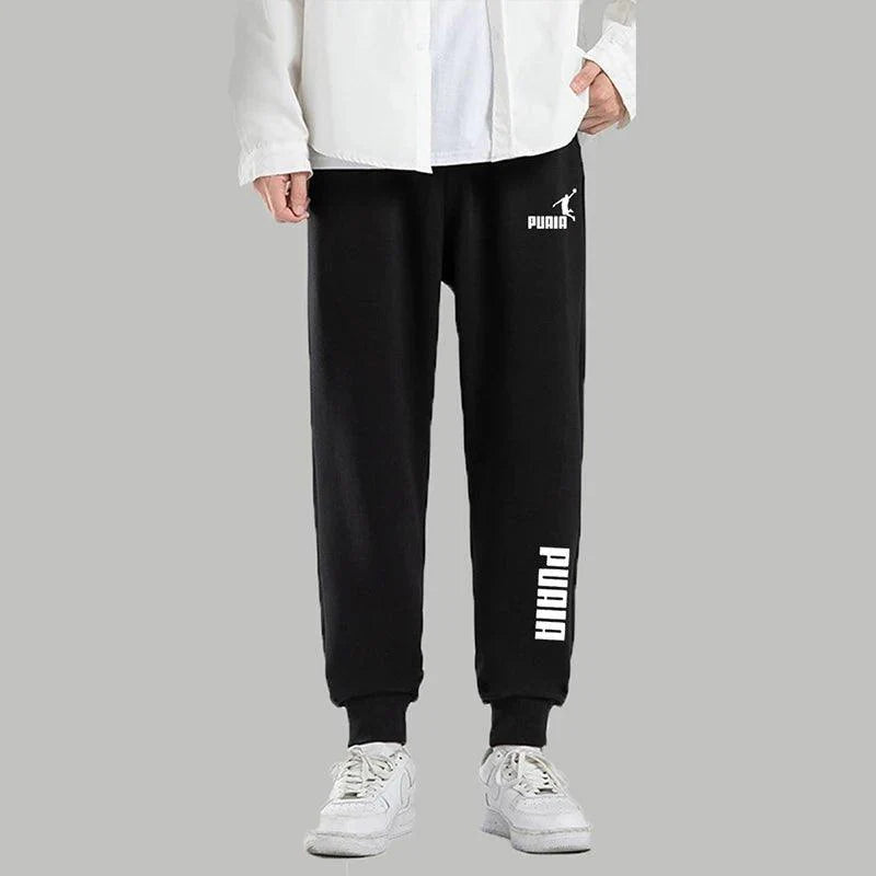 Pantalones de hombre PUAIA, Otoño/Invierno, nuevos, deportivos, para hacer ejercicio, de ajuste holgado, de color sólido, ropa de calle