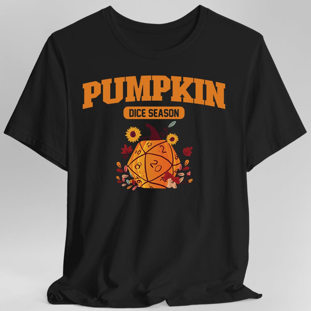 Temporada de dados de calabaza - Camiseta D&D de otoño