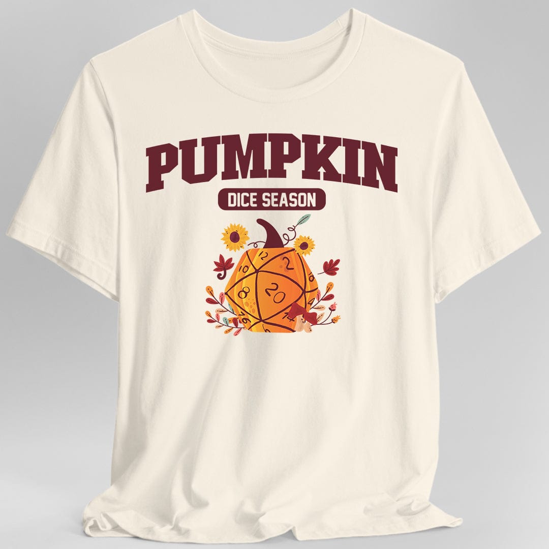 Temporada de dados de calabaza - Camiseta D&D de otoño