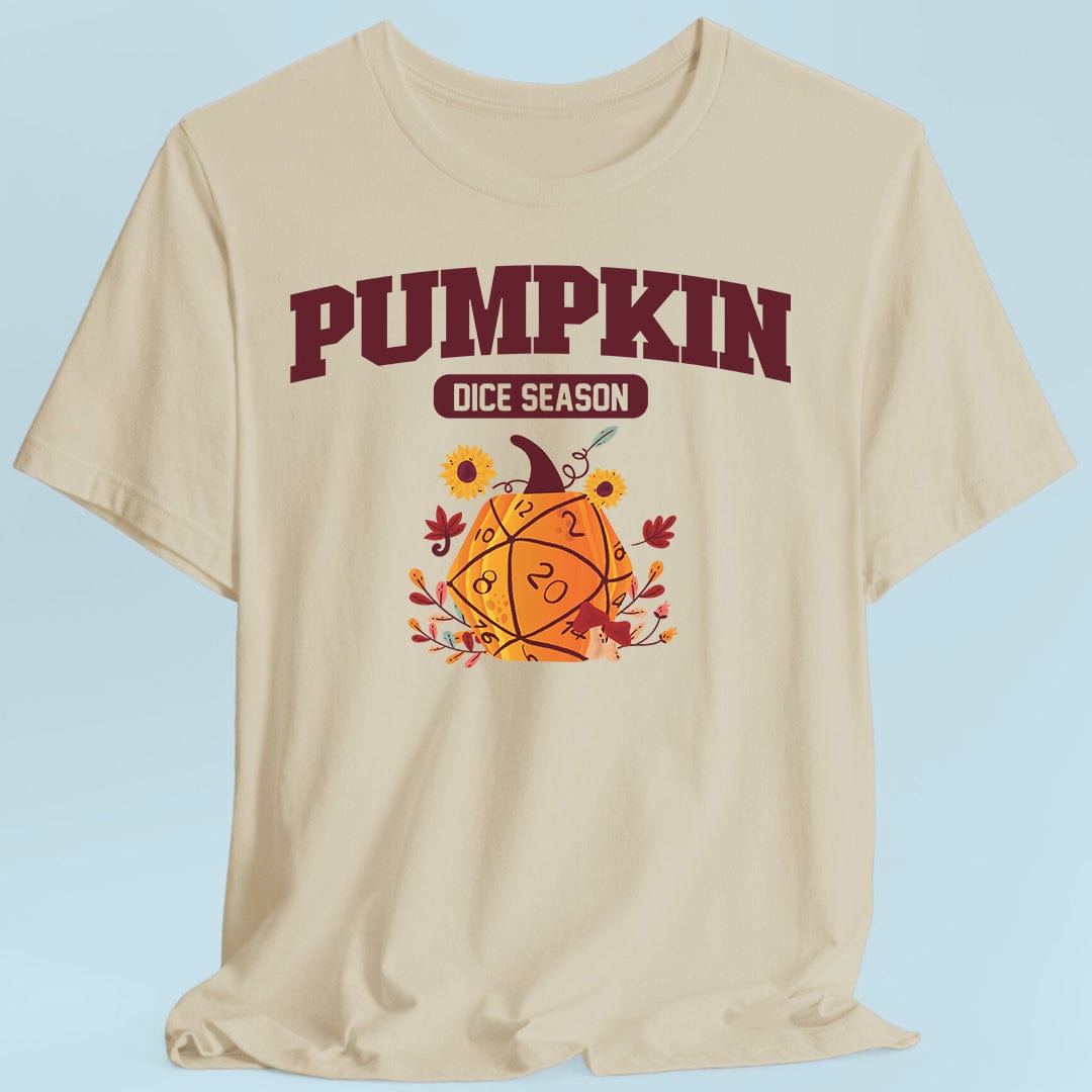 Temporada de dados de calabaza - Camiseta D&D de otoño