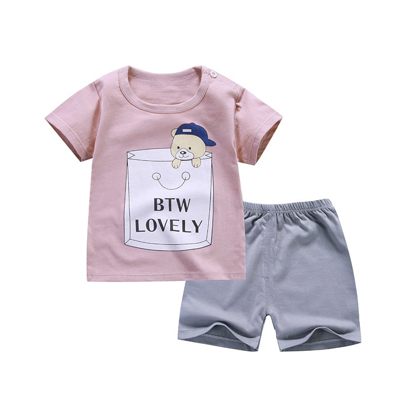 Pure Cotton Korean Baby T-shirts for Boys and Girls - # BAAA51210048 & BOAA11310011 & GIAA21510015