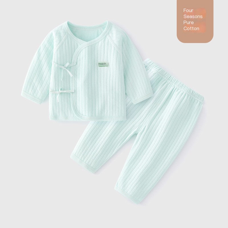 Pure Cotton Long Sleeve Baby Kimono Set | For Newborns - # BAAA21110069