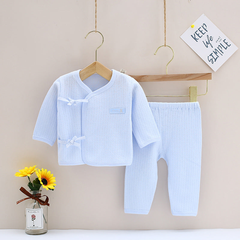 Pure Cotton Long Sleeve Baby Kimono Set | For Newborns - # BAAA21110069