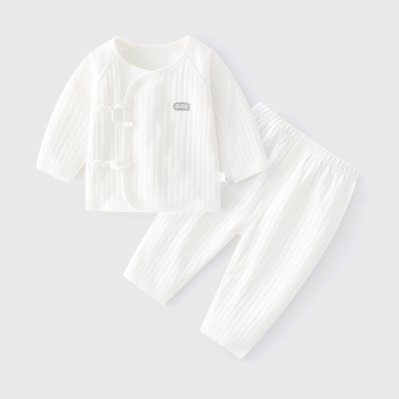 Pure Cotton Long Sleeve Baby Kimono Set | For Newborns - # BAAA21110069