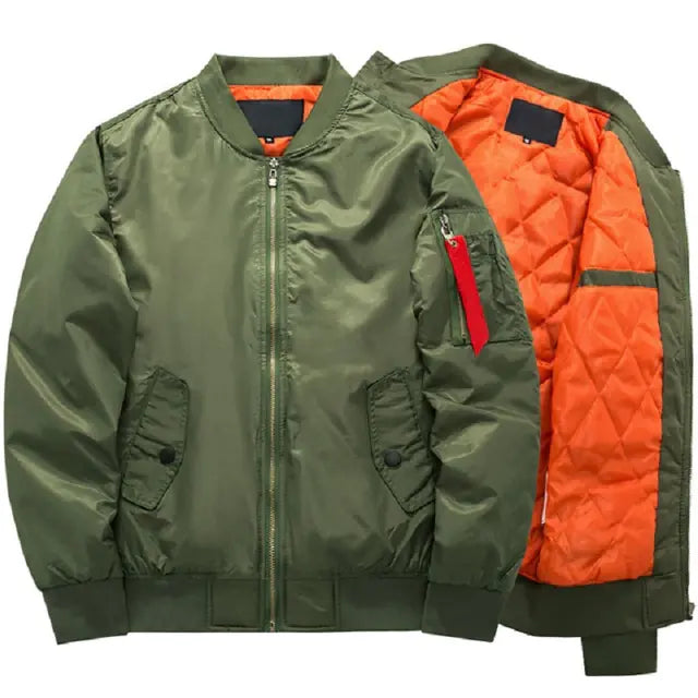 Fashionable MA1 Men's Winter Tactical Bomber Jacket