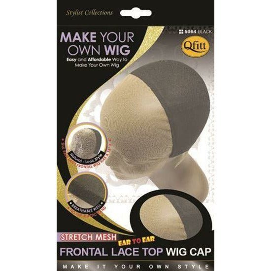 Qfitt Stretch Mesh Frontal Lace Top Ear to Ear Wig Cap