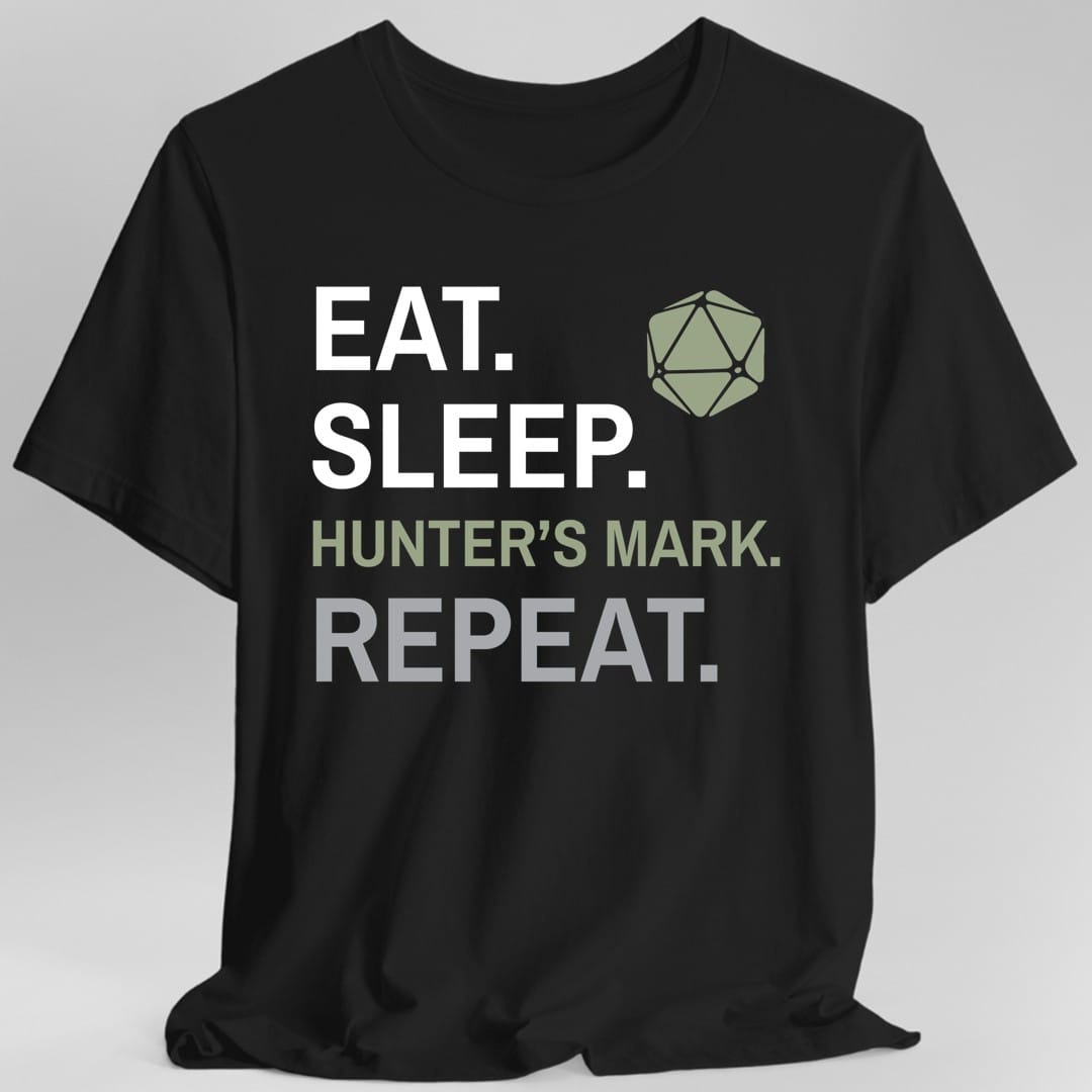 Camiseta de la clase Ranger – "Comer, dormir, Marca del Cazador, repetir"