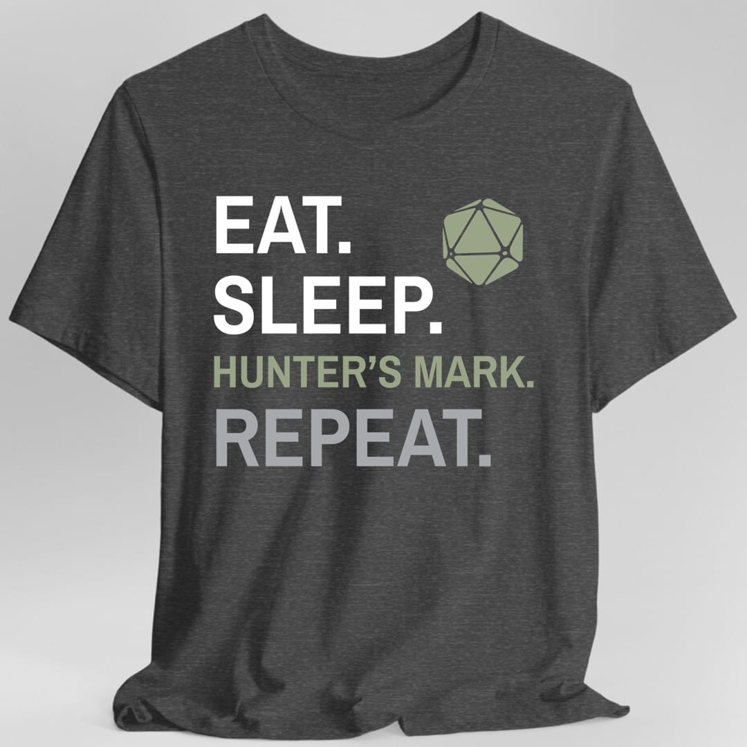 Camiseta de la clase Ranger – "Comer, dormir, Marca del Cazador, repetir"