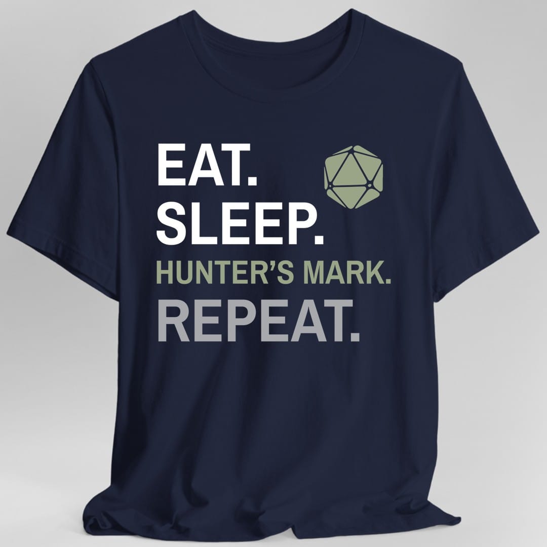 Camiseta de la clase Ranger – "Comer, dormir, Marca del Cazador, repetir"