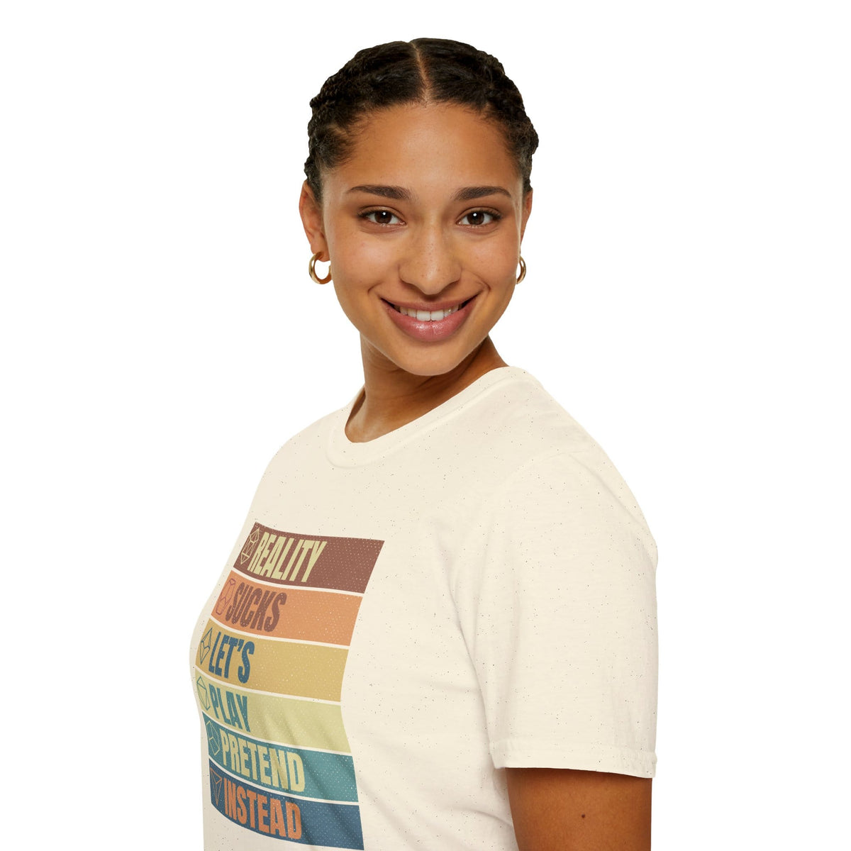 Reality Sucks Let's Play Pretend Funny D&D T-Shirt