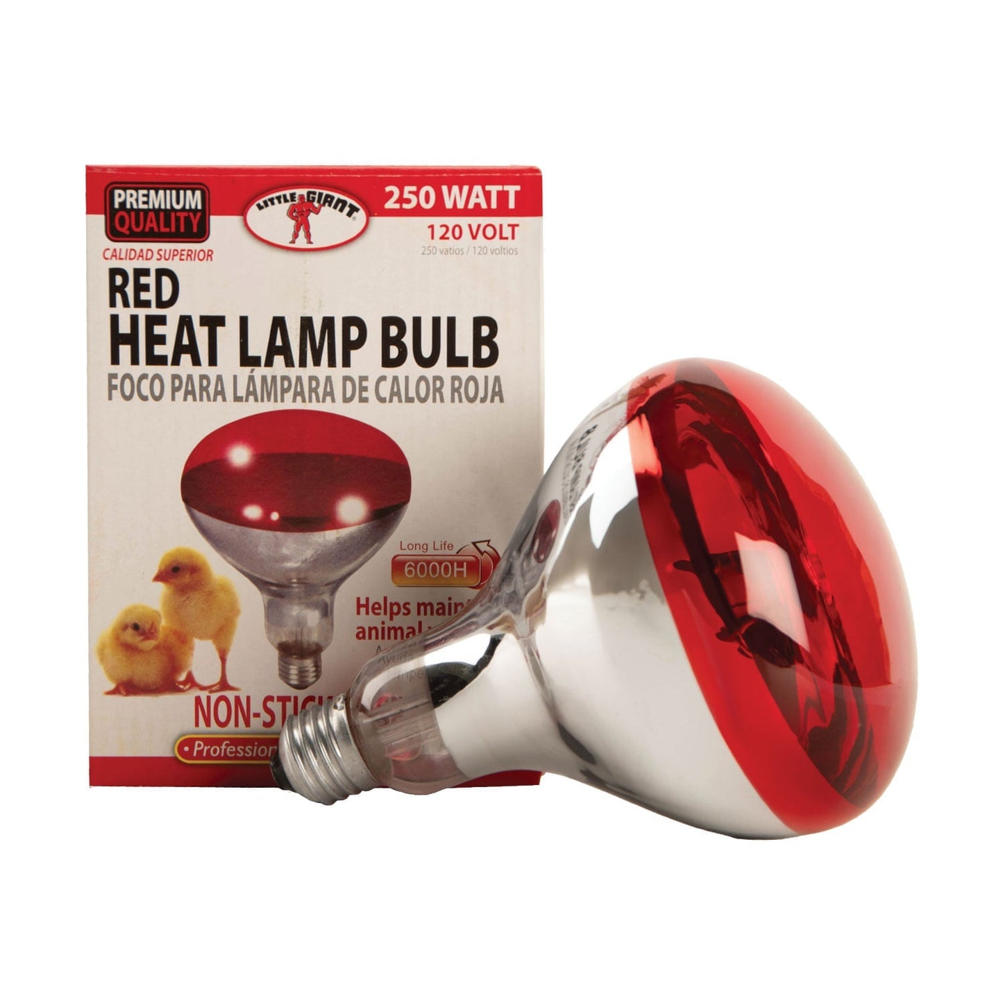 Lámpara de calor de pinza para criadora de pollitos y aves de corral - Compatible con bombillas de calor rojas y transparentes de 250 W