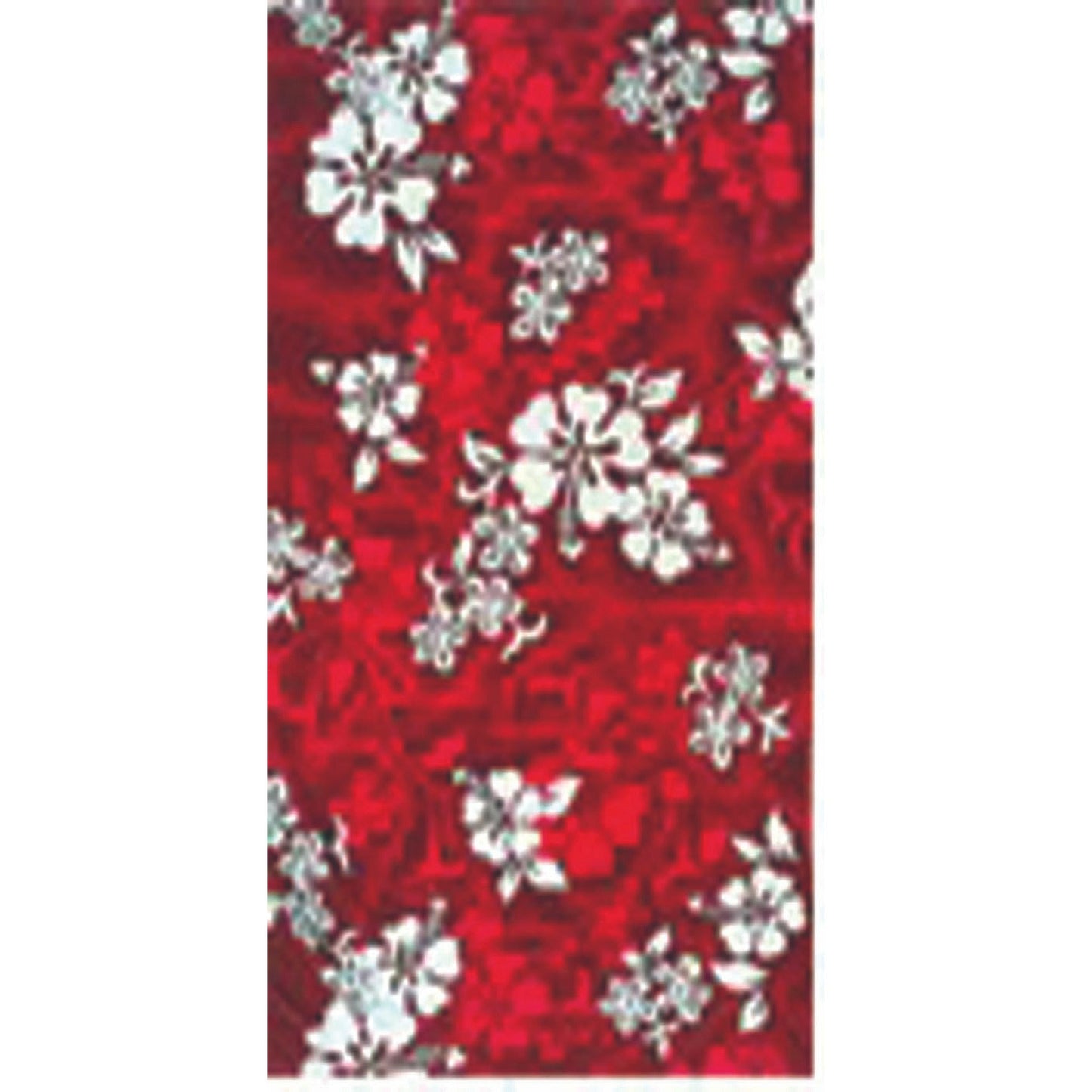 Toalla de playa Sola con hibiscos rojos/azules/azul marino de 30 x 60 pulgadas
