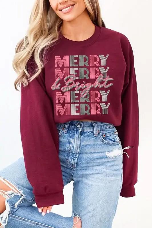 Women's Fleece Pullover Women's Sweatshirt - Retro Graphic Fleece - Comfy Fall Pullover