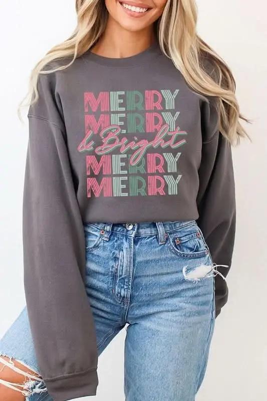 Women's Fleece Pullover Women's Sweatshirt - Retro Graphic Fleece - Comfy Fall Pullover