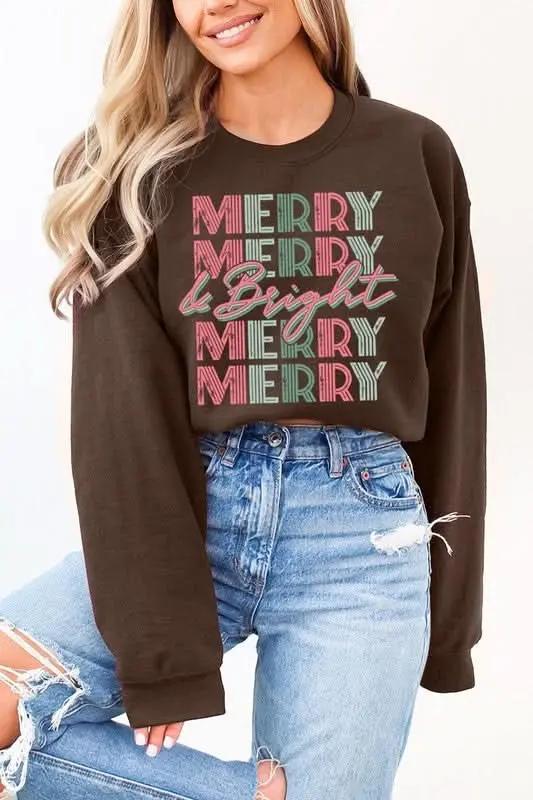 Women's Fleece Pullover Women's Sweatshirt - Retro Graphic Fleece - Comfy Fall Pullover