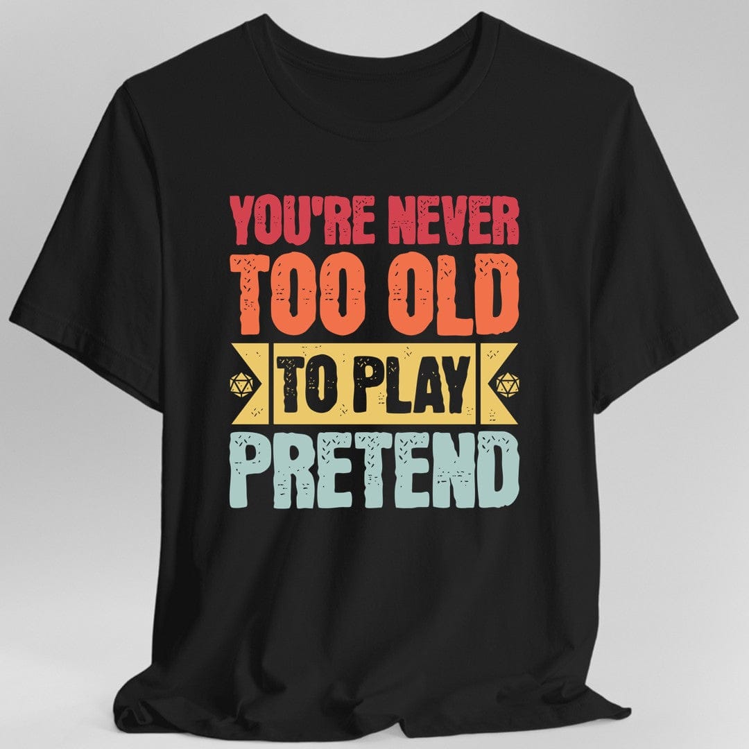Camiseta Retro Nunca Demasiado Viejo Para Jugar a Fingir D&D