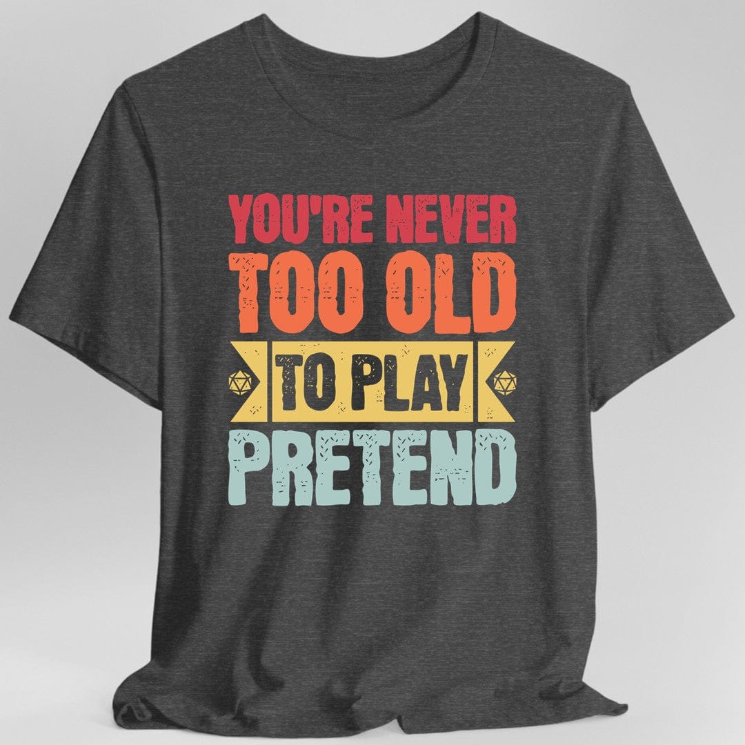 Camiseta Retro Nunca Demasiado Viejo Para Jugar a Fingir D&D