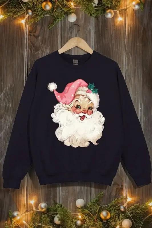 Jackets Color Bear Pink Santa Fleece Women's Cute Sweatshirt Warm & Cozy
