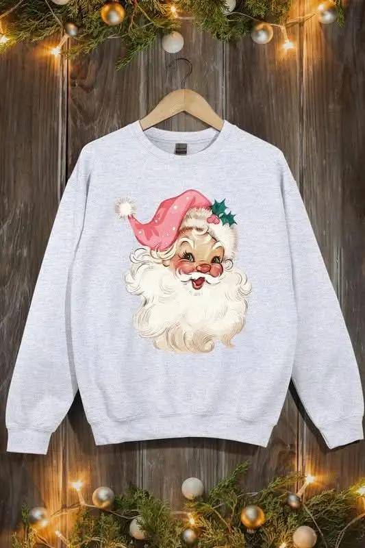 Jackets Color Bear Pink Santa Fleece Women's Cute Sweatshirt Warm & Cozy