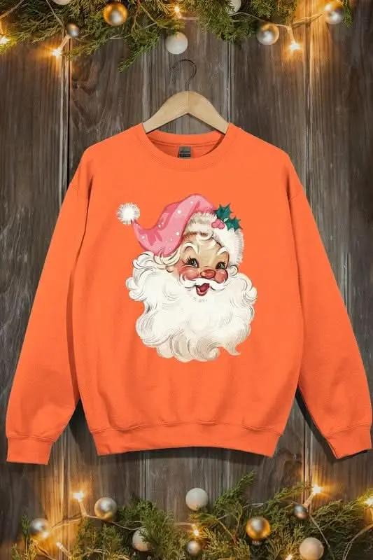 Jackets Color Bear Pink Santa Fleece Women's Cute Sweatshirt Warm & Cozy