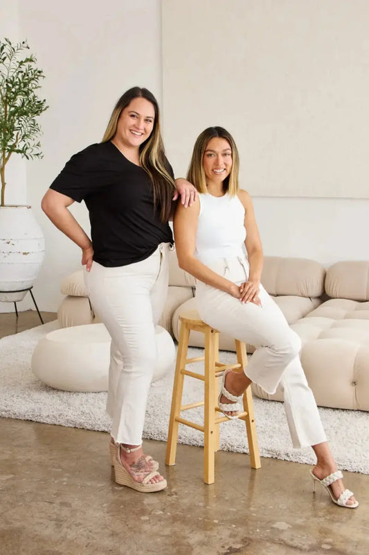 Vaqueros de mujer de cintura alta - Control de abdomen - Ajuste que estiliza