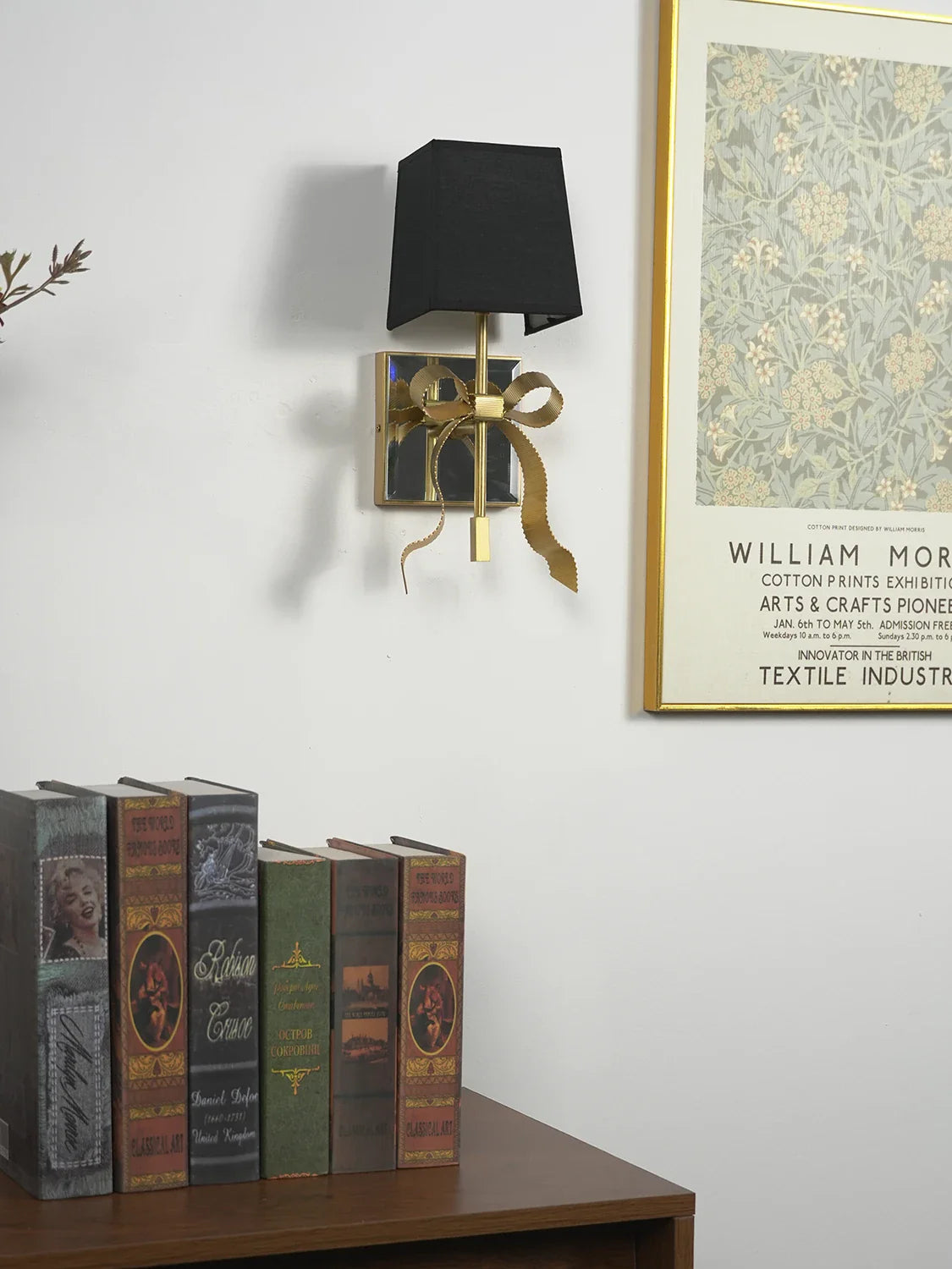 Aplique de pared con lazo
