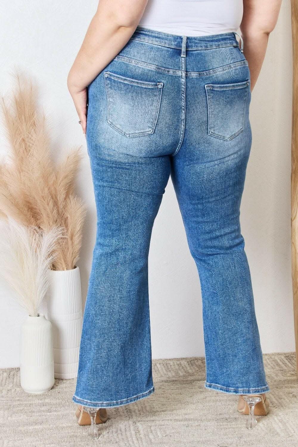 T-Shirts Trendsi Jeans & Denim Elevate Full Figure High Waist Ankle F