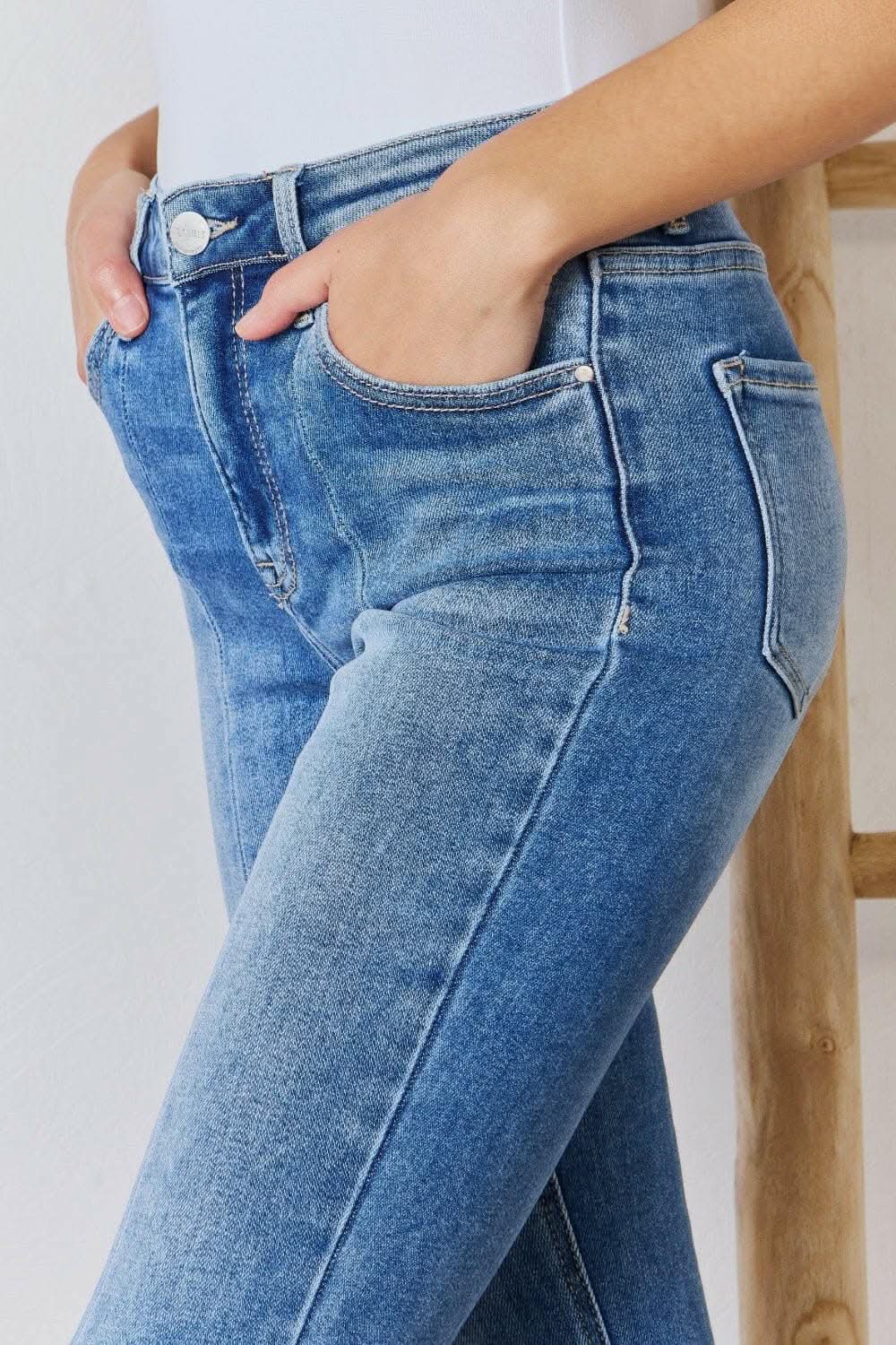 T-Shirts Trendsi Jeans & Denim Elevate Full Figure High Waist Ankle F