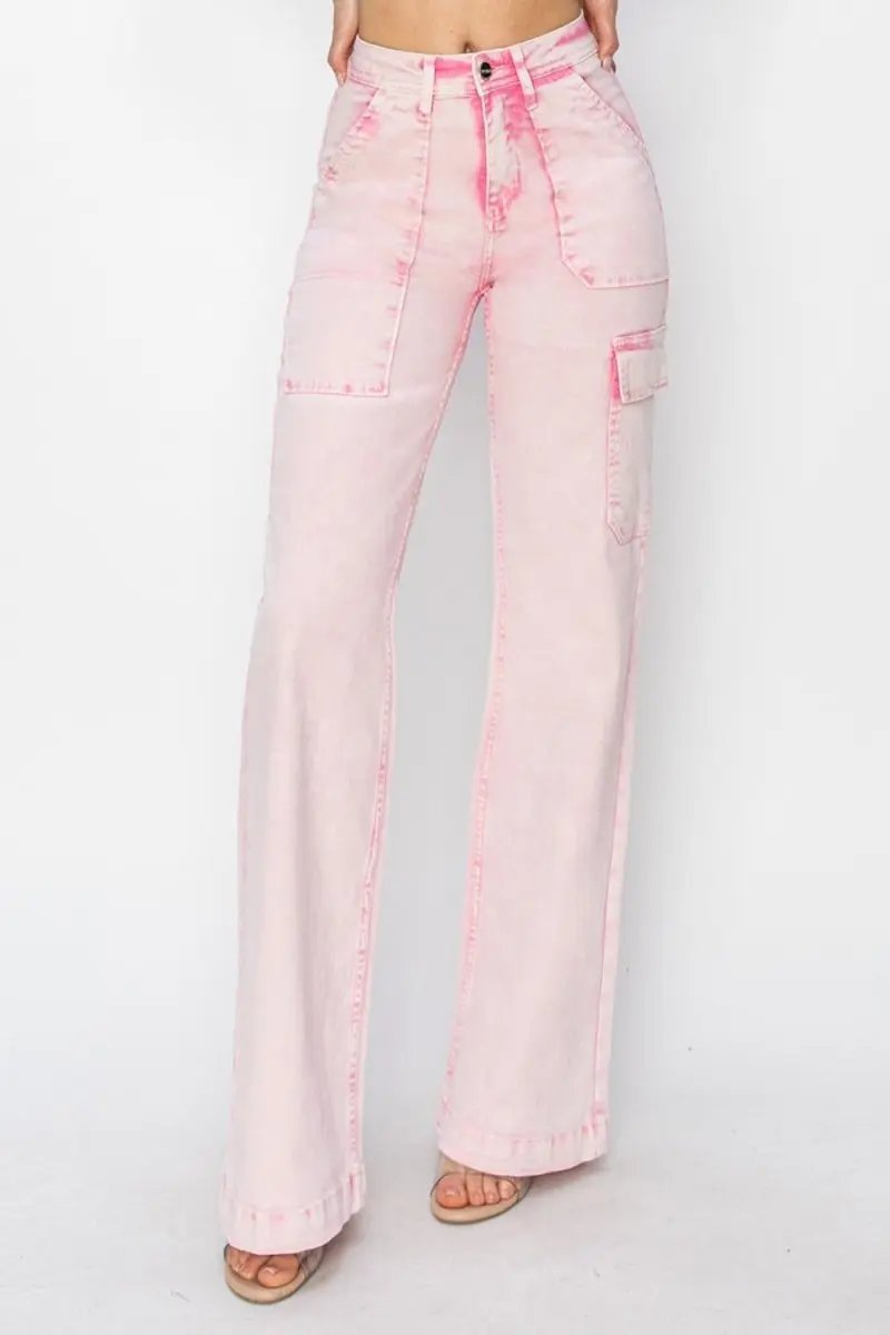 Women's Cargo Jeans Cargo Jeans - High Rise - Everyday Denim