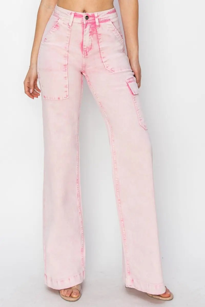 Women's Cargo Jeans Cargo Jeans - High Rise - Everyday Denim