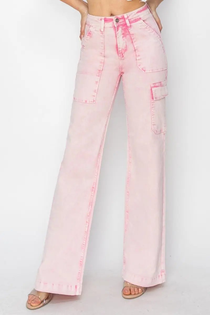 Women's Cargo Jeans Cargo Jeans - High Rise - Everyday Denim