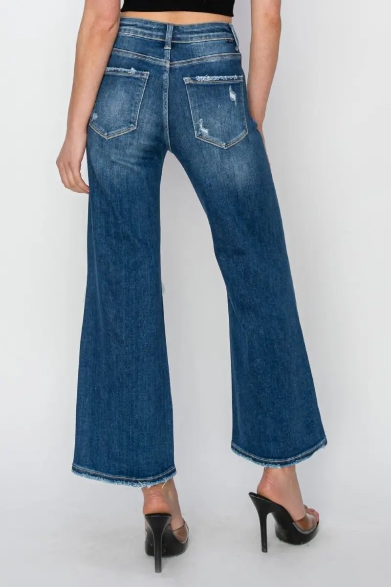 Accessories Trendsi Risen Jeans Women's High Rise Wide Leg Crop Jeans USA Shipped!