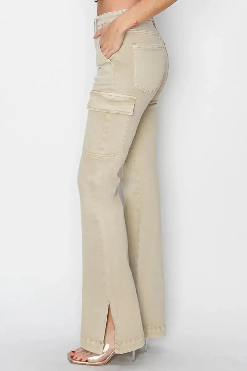 Cargo Jeans - High Rise - Bootcut