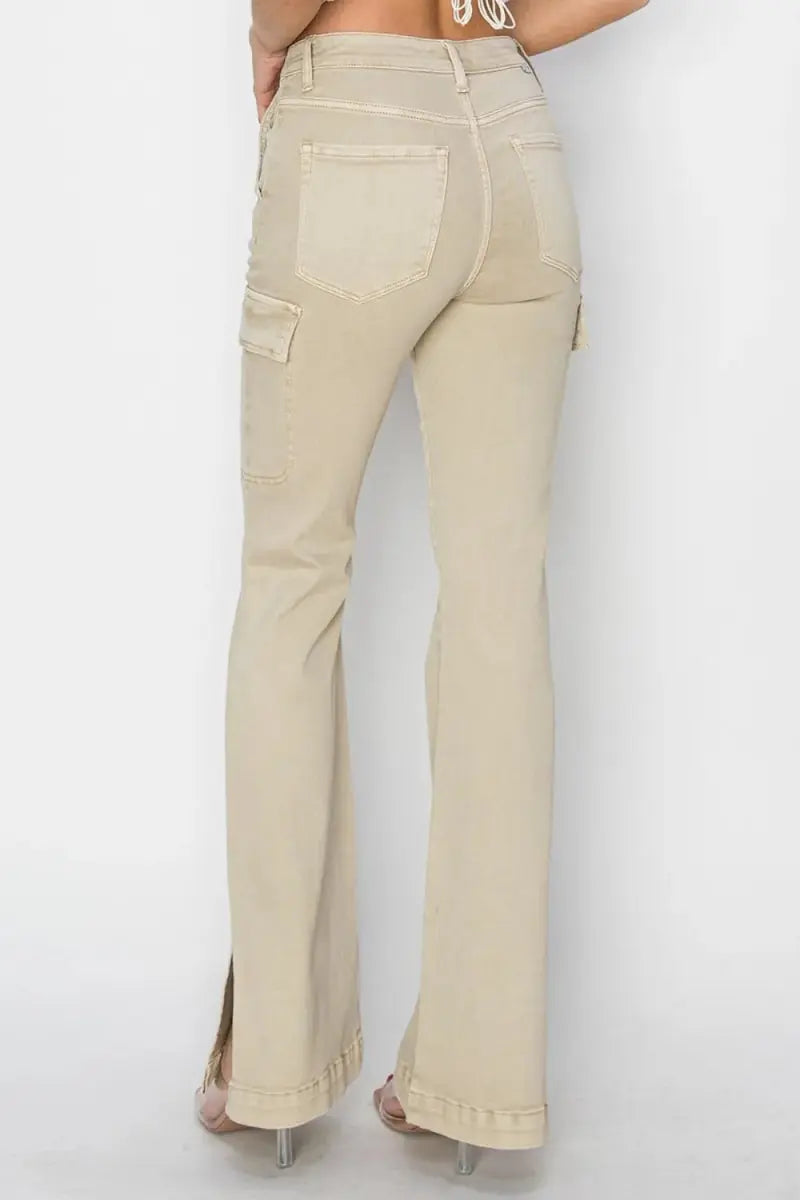 Cargo Jeans - High Rise - Bootcut