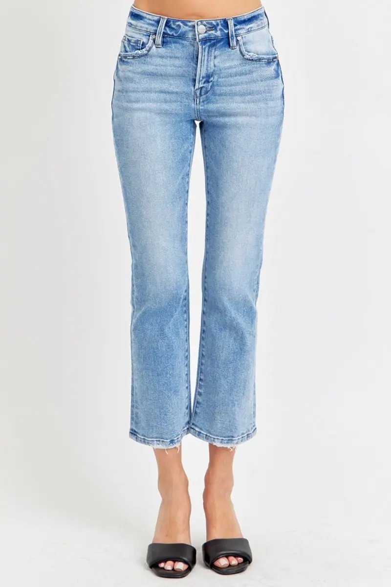 T-Shirts Trendsi RISEN Low Rise Jeans Women's Casual Slim Fit Denim Comfortable