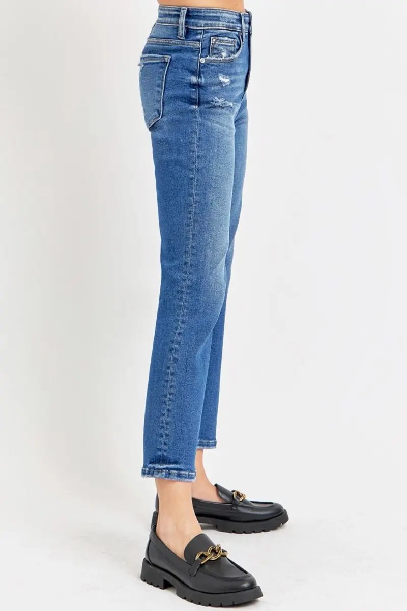 Shoes Trendsi RISEN Jeans Women's Tummy Control Bootcut Jeans Everyday Wear High Rise & Flattering