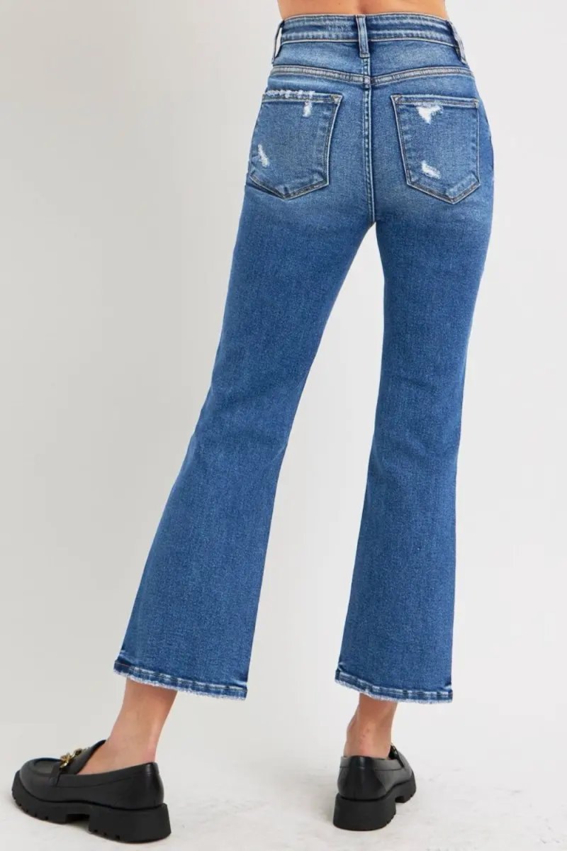 Shoes Trendsi RISEN Jeans Women's Tummy Control Bootcut Jeans Everyday Wear High Rise & Flattering