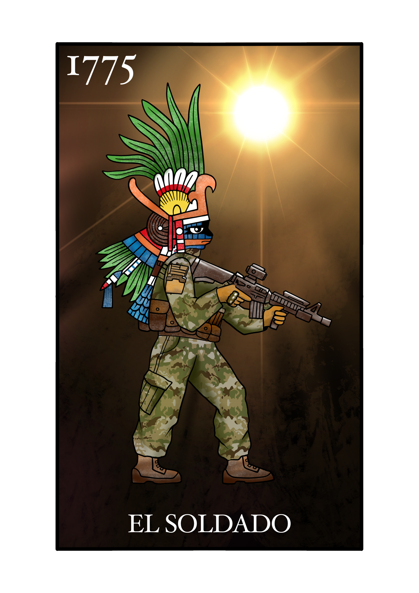El Soldado Lotería Tank Top by La Línea MEXUSMAR