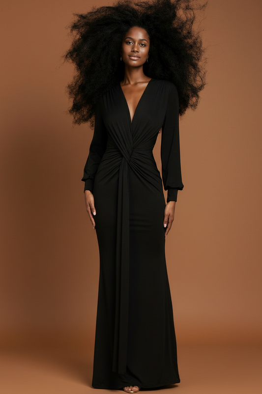 Hermoso Vestido Largo Negro