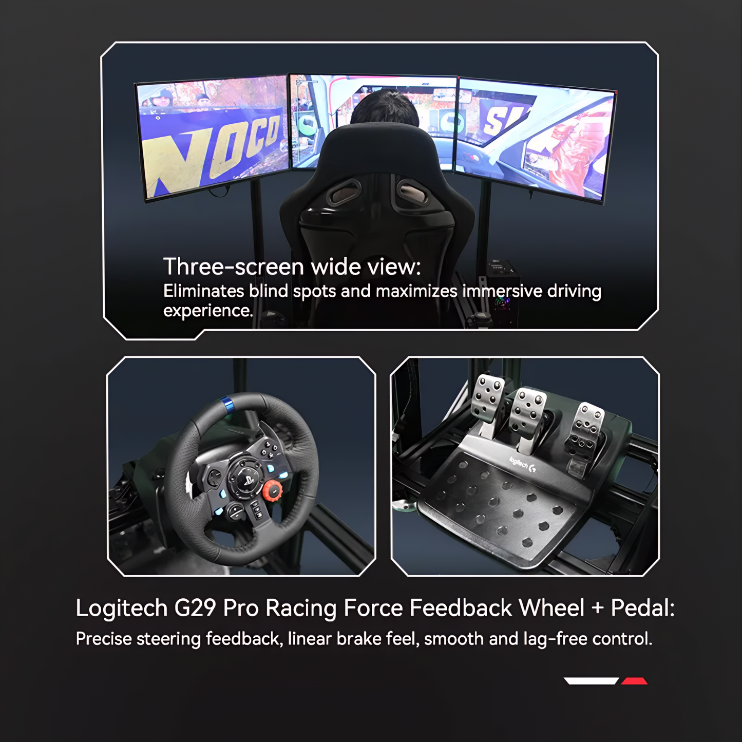 Racing Simulator Full Racing Movement