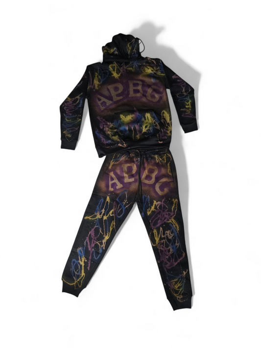 Conjunto APBG Morado y Negro