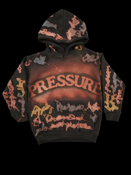 Presión del guion de la sudadera con capucha