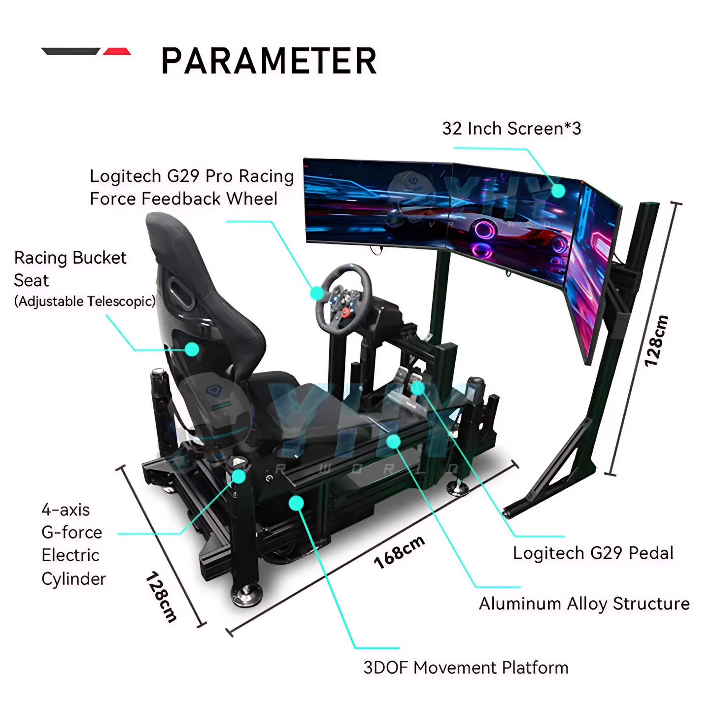 Racing Simulator Full Racing Movement