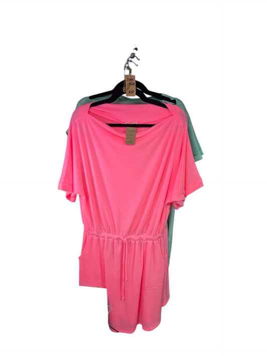 Vestido camisero rosa fucsia