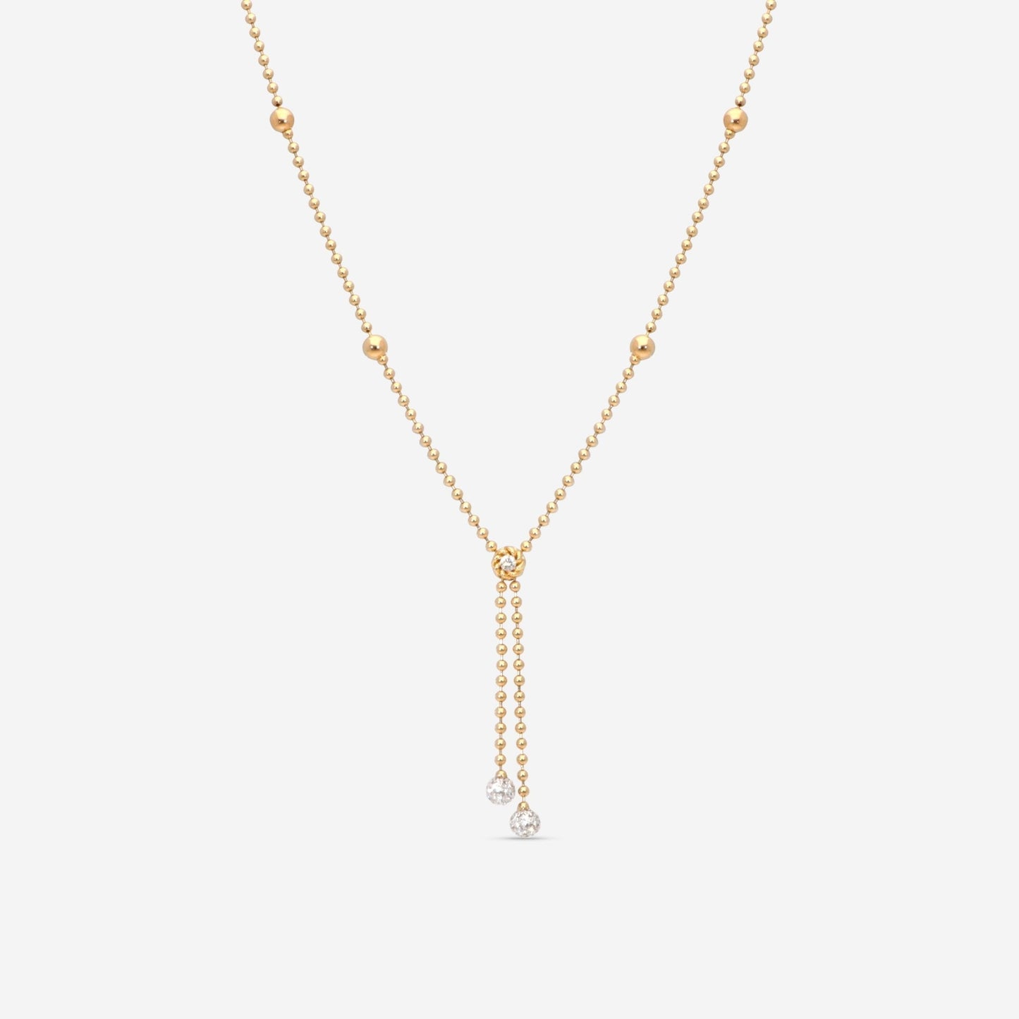 Roberto Coin 18K Yellow & White Gold Diamond Lariat Necklace 7773117AJCHX