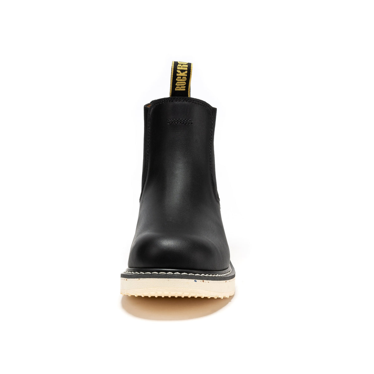 ROCKROOSTER Capitola Botas de trabajo de cuña de 6 pulgadas con puntera de acero negras para hombre SAP101